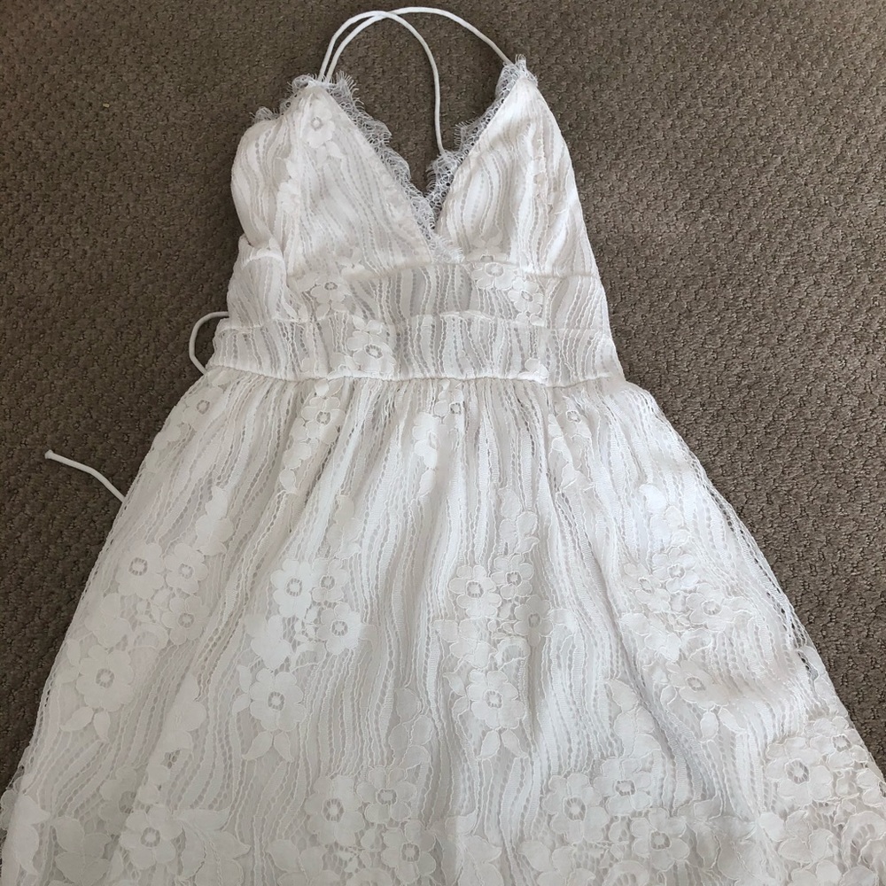 Lace up dress
